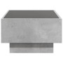 Mesa de centro y LED madera ingeniería gris hormigón 70x50x30cm de , Mesas de centro - Ref: Foro24-847514, Precio: 135,99 €, ...