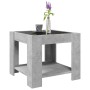 Center table and LED engineered wood gray concrete 53x53x45cm by , Coffee table - Ref: Foro24-847542, Price: 109,49 €, Discou...