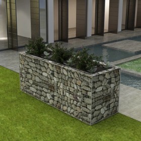 Steel gabion bed 270x90x100 cm by vidaXL, Pots and planters - Ref: Foro24-142554, Price: 145,85 €, Discount: %