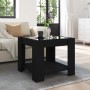 Center table with LED lights, engineered wood, black, 53x53x45 cm. by , Coffee table - Ref: Foro24-847540, Price: 113,32 €, D...