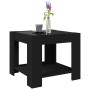 Center table with LED lights, engineered wood, black, 53x53x45 cm. by , Coffee table - Ref: Foro24-847540, Price: 113,32 €, D...