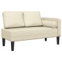 Daybed sofa with cream synthetic leather cushions by , Daybeds - Ref: Foro24-4007565, Price: 142,30 €, Discount: %