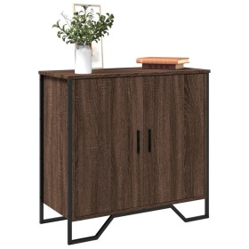 Engineered wood sideboard in brown oak 78x35.5x74.5 cm by , Sideboards - Ref: Foro24-848543, Price: 92,99 €, Discount: %