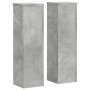 Soportes de plantas 2 uds madera gris hormigón 17x17x60 cm de , Soportes para macetas - Ref: Foro24-852936, Precio: 53,55 €, ...