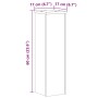 Soportes de plantas 2 uds madera gris hormigón 17x17x60 cm de , Soportes para macetas - Ref: Foro24-852936, Precio: 53,55 €, ...