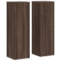 Plant stands 2 units brown oak wood 25x25x80 cm by , Pot stands - Ref: Foro24-852948, Price: 75,63 €, Discount: %