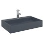 Lavabo de fundición de mineral/mármol antracita 60x38x11 cm de , Lavabos - Ref: Foro24-155985, Precio: 156,99 €, Descuento: %