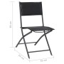 Folding garden chairs 2 units steel and textilene by vidaXL, Garden chairs - Ref: Foro24-313082, Price: 71,66 €, Discount: %