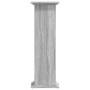 Engineered wood plant stands in Sonoma gray, 33x33x100cm. by , Pot stands - Ref: Foro24-852983, Price: 63,99 €, Discount: %