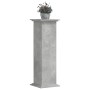 Pflanzenständer aus grauem Beton-Ingenieurholz, 33x33x100 cm. von , Topfständer - Ref: Foro24-852981, Preis: 69,53 €, Rabatt: %