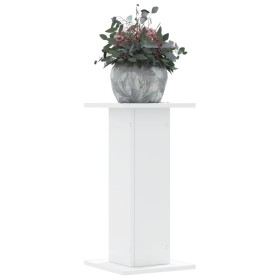 Soportes de plantas 2 uds madera ingeniería blanco 30x30x60 cm de , Soportes para macetas - Ref: Foro24-3307855, Precio: 54,0...