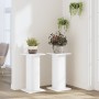 Soportes de plantas 2 uds madera ingeniería blanco 30x30x60 cm de , Soportes para macetas - Ref: Foro24-3307855, Precio: 59,7...