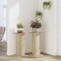 Plant stands 2 units oak wood Sonoma 30x30x60 cm by , Pot stands - Ref: Foro24-3307857, Price: 52,61 €, Discount: %