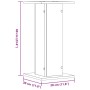 Plant stands 2 units oak wood Sonoma 30x30x60 cm by , Pot stands - Ref: Foro24-3307857, Price: 52,61 €, Discount: %