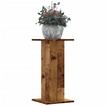 Soportes de plantas 2 uds madera roble envejecido 30x30x60 cm de , Soportes para macetas - Ref: Foro24-3307862, Precio: 63,86...