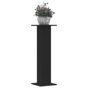 Soportes de plantas 2 uds madera ingeniería negro 30x30x95 cm de , Soportes para macetas - Ref: Foro24-3307874, Precio: 83,38...