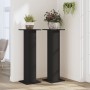 Soportes de plantas 2 uds madera ingeniería negro 30x30x95 cm de , Soportes para macetas - Ref: Foro24-3307874, Precio: 71,99...