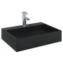 Lavabo de fundición de mineral/mármol negro mate 50x38x11 cm de , Lavabos - Ref: Foro24-155979, Precio: 132,13 €, Descuento: %