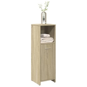 Armario de baño madera contrachapada color roble 30x30x95 cm de , Muebles de baño - Ref: Foro24-849601, Precio: 45,99 €, Desc...