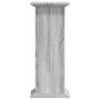 Soportes de plantas madera ingeniería gris Sonoma 33x33x80 cm de , Soportes para macetas - Ref: Foro24-852974, Precio: 58,99 ...