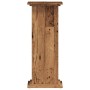 Soportes de plantas madera ingeniería envejecida 33x33x80 cm de , Soportes para macetas - Ref: Foro24-852976, Precio: 57,51 €...