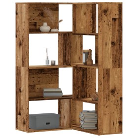 Corner shelf 4 levels aged wood 85x85x140 cm by , Bookcases and shelves - Ref: Foro24-3307817, Price: 159,99 €, Discount: %