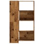 Eckregal 4 Ebenen aus gealtertem Holz 85x85x140 cm von , Bücherregale und Regale - Ref: Foro24-3307817, Preis: 159,99 €, Raba...