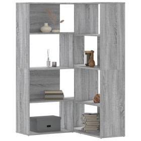 Corner shelf 4 levels gray Sonoma wood 85x85x140 cm by , Bookcases and shelves - Ref: Foro24-3307815, Price: 169,71 €, Discou...