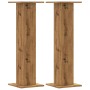 Soportes para plantas 2 uds madera roble artisian 30x30x95 cm de , Soportes para macetas - Ref: Foro24-3307881, Precio: 76,25...