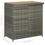 Garten-Bartisch- und Stühle-Set, 3-teilig, graues synthetisches Rattan von vidaXL, Möbelsets für Küchen und Esszimmer - Ref: ...