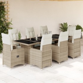 Gartentisch- und Stuhlset, 5-teilig, mit PE-Rattan-Beige-Kissen. von , Gartensets - Ref: Foro24-3277286, Preis: 1,00 €, Rabat...