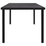 Mesa de jardín con superficie cristal negro 150x90x74 cm acero de vidaXL, Mesas de jardín - Ref: Foro24-313094, Precio: 175,2...