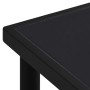 Mesa de jardín con superficie cristal negro 150x90x74 cm acero de vidaXL, Mesas de jardín - Ref: Foro24-313094, Precio: 175,2...