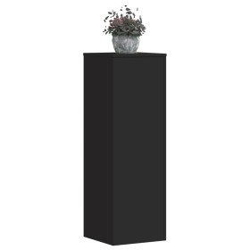 Soportes de plantas 2 uds madera ingeniería negro 33x33x100 cm de , Soportes para macetas - Ref: Foro24-3307883, Precio: 127,...