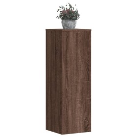 Soportes para plantas 2 uds madera marrón roble 33x33x100 cm de , Soportes para macetas - Ref: Foro24-3307888, Precio: 128,39...