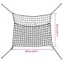 Rectangular hay nets 2 units PP black 100x90 cm by , Livestock feeders and waterers - Ref: Foro24-4012304, Price: 16,84 €, Di...