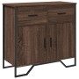 Aparador de madera de ingeniería marrón roble 79,5x35,5x74,5 cm de , Aparadores - Ref: Foro24-848548, Precio: 106,99 €, Descu...