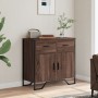 Engineered wood brown oak sideboard 79.5x35.5x74.5 cm by , Sideboards - Ref: Foro24-848548, Price: 106,99 €, Discount: %