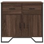 Engineered wood brown oak sideboard 79.5x35.5x74.5 cm by , Sideboards - Ref: Foro24-848548, Price: 106,99 €, Discount: %