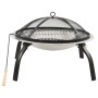 Feuerschale und Grill 2 in 1 Schürhaken aus Edelstahl, 56 x 56 x 49 cm von vidaXL, Kamine - Ref: Foro24-313353, Preis: 56,47 ...