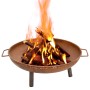 Brasero de acero 67,5x58x22,5 cm de vidaXL, Chimeneas - Ref: Foro24-313347, Precio: 55,38 €, Descuento: %