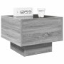 Coffee table with Infinity LED gray Sonoma 40x40x30 cm by , Nightstands - Ref: Foro24-3284068, Price: 77,65 €, Discount: %