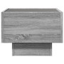 Coffee table with Infinity LED gray Sonoma 40x40x30 cm by , Nightstands - Ref: Foro24-3284068, Price: 77,65 €, Discount: %