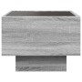 Coffee table with Infinity LED gray Sonoma 40x40x30 cm by , Nightstands - Ref: Foro24-3284068, Price: 77,65 €, Discount: %