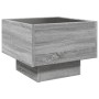 Coffee table with Infinity LED gray Sonoma 40x40x30 cm by , Nightstands - Ref: Foro24-3284068, Price: 77,65 €, Discount: %