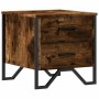 Mesita de noche madera de ingeniería roble ahumado 40x41x40 cm de , Mesitas de noche - Ref: Foro24-848508, Precio: 59,41 €, D...