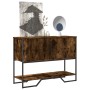 Engineered wood smoked oak console table 100x35x74.5 cm by , Side tables - Ref: Foro24-848536, Price: 96,04 €, Discount: %