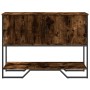 Engineered wood smoked oak console table 100x35x74.5 cm by , Side tables - Ref: Foro24-848536, Price: 96,04 €, Discount: %