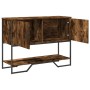 Engineered wood smoked oak console table 100x35x74.5 cm by , Side tables - Ref: Foro24-848536, Price: 96,04 €, Discount: %