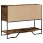 Engineered wood smoked oak console table 100x35x74.5 cm by , Side tables - Ref: Foro24-848536, Price: 96,04 €, Discount: %